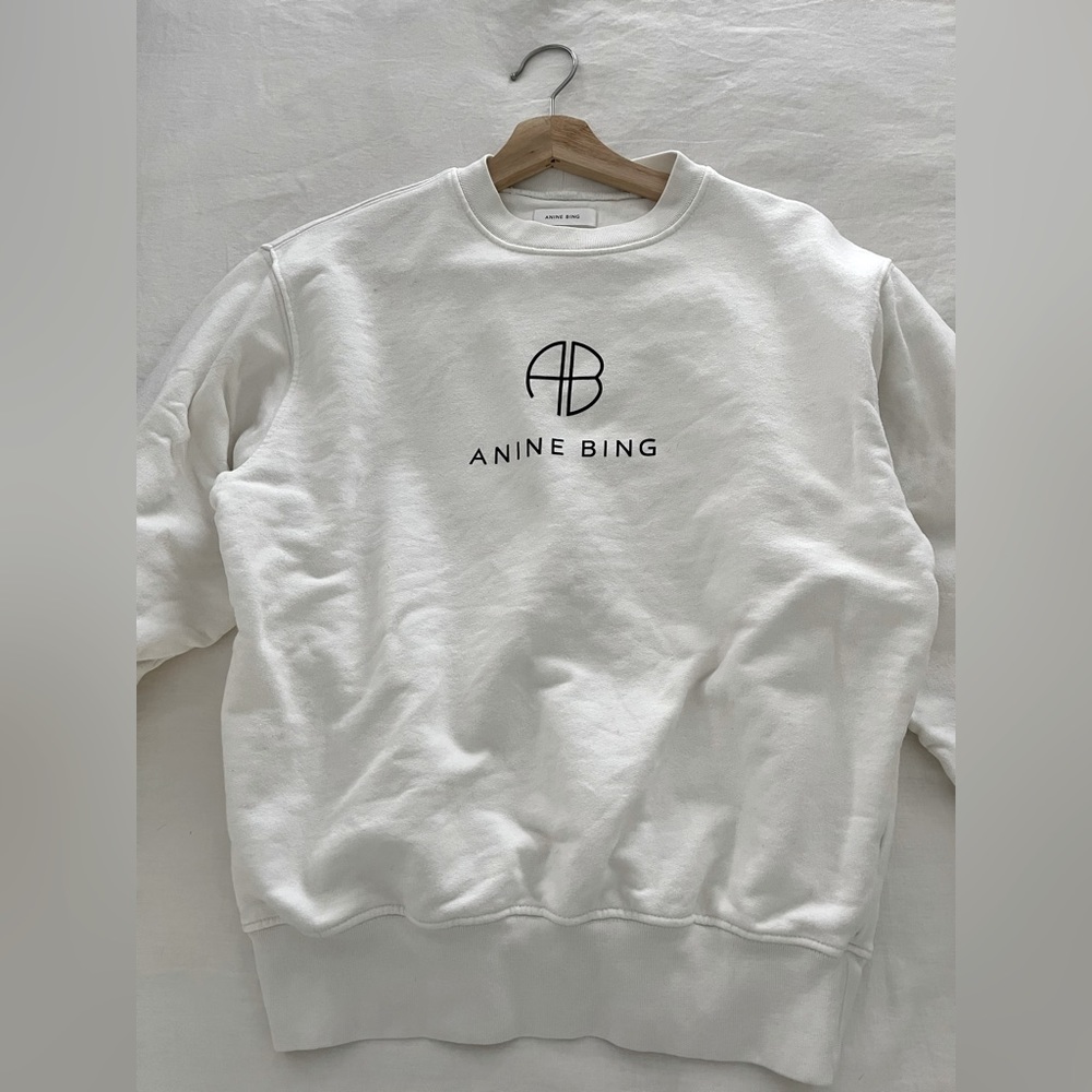 Anine Bing AB white sweatshirt XS